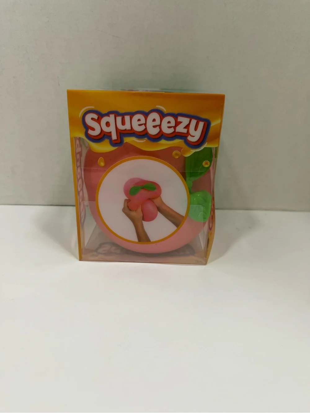 Squeeezy Peach Squishy Toy NIB